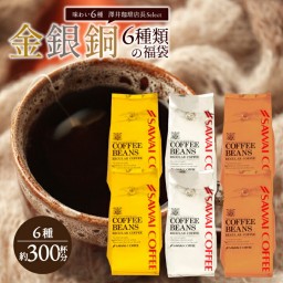 SAWAI COFFEE レギュラーコーヒー 300 cups 17.6 Oz *6 Bags(3kg/6.6Ib) gldslvbrz6s300