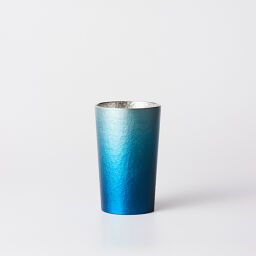 大阪錫器 グラス・タンブラー 環-tamaki- ロイヤルブルー タンブラー小 ユニセックス tamaki-blue01