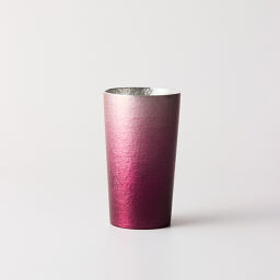 大阪錫器 グラス・タンブラー 環-tamaki- ロイヤルパープル タンブラー中 ユニセックス tamaki-purple02
