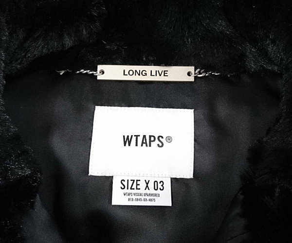 WTAPS 21AW GRIZZLY JACKET / POLY. FUR grizzly jacket black 3 Genuine /  26620A