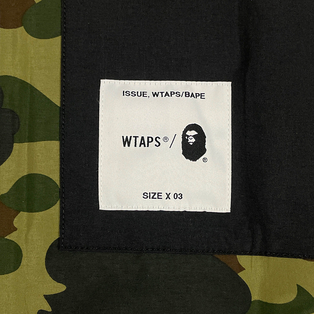 WTAPS × BAPE 17AW SHERPA Nylon jacket camouflage black 3=L Genuine