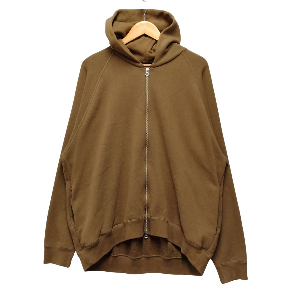 品質は非常に良い Loopwheeler x Graphpaper GU193-70126B Brown Hoodie Sweat Zip トップス