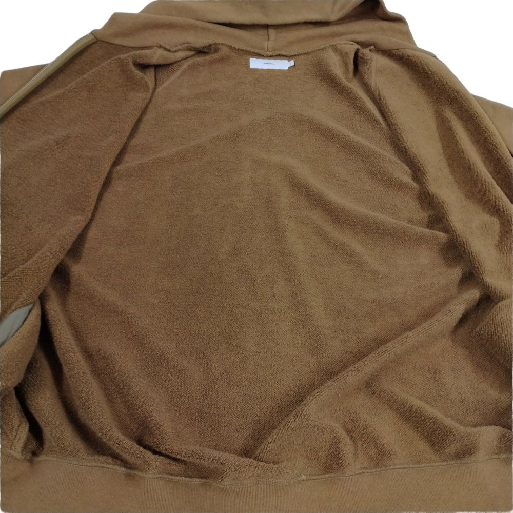 トップス Graphpaper Loopwheeler Hoodie Graphpaper x Loopwheeler GU193-70126B Zip Sweat Hoodie Brown