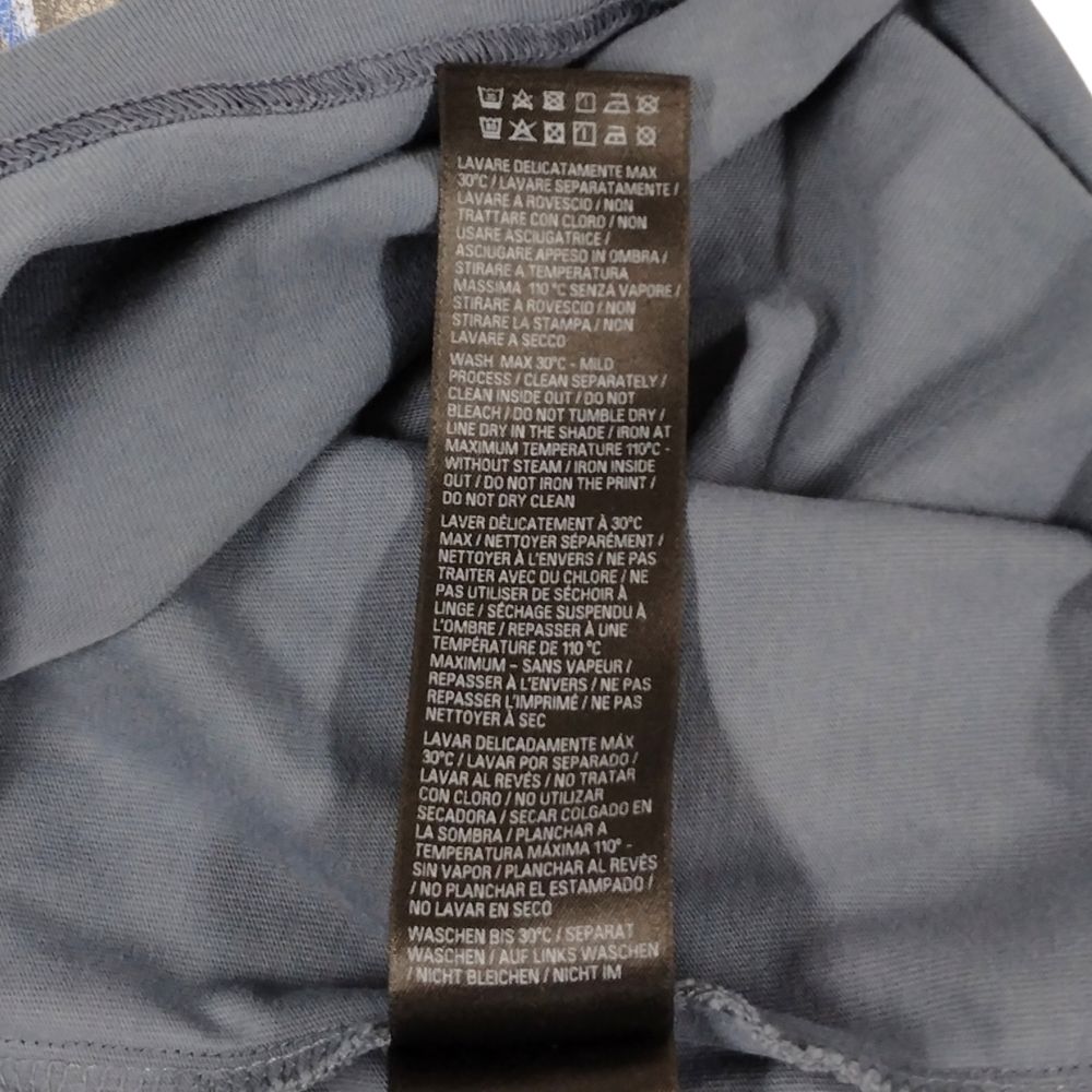 Tシャツ・カットソー BALENCIAGA Light-blue cotton t-shirt (764235TSVG7 1463) Balenciaga Back Reflective T-shirt Medium Fit in Grey Blue