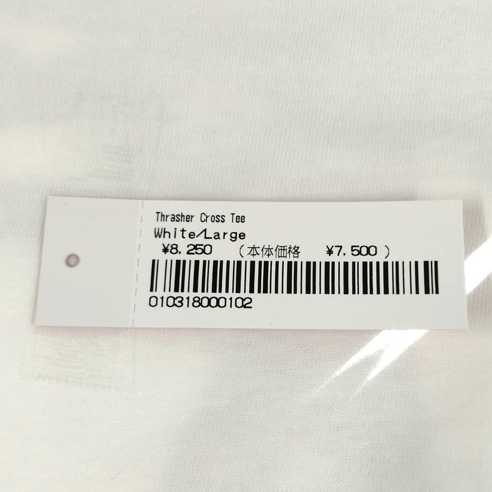 SUPREME 24AW Thrasher Cross Tee white L Genuine / 35372 | eBay