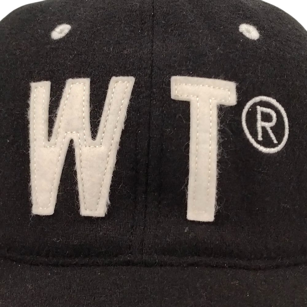 帽子 WTAPS 18AW T-6 MELTON CAP BLACK WTAPS 18AW T-6 CAP WOPO MELTON WT logo patch cap Genuine