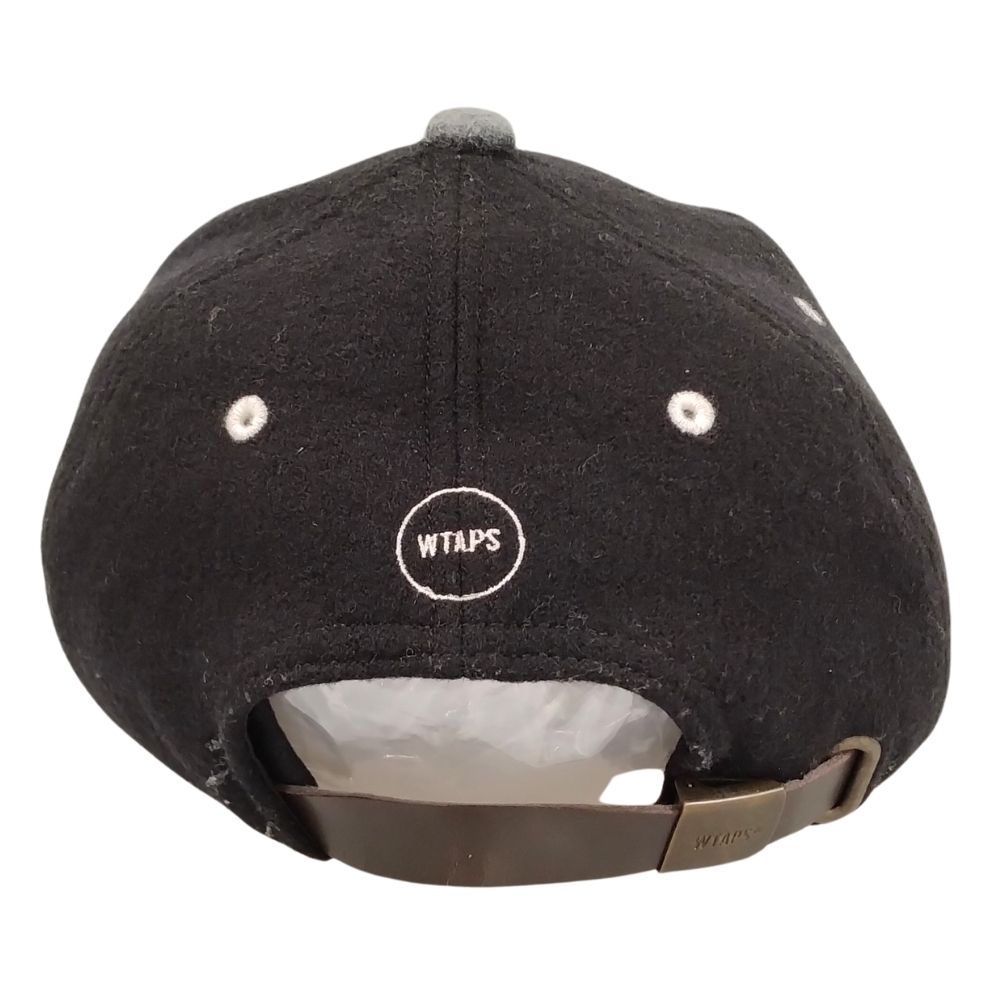 帽子 WTAPS 18AW T-6 MELTON CAP BLACK WTAPS 18AW T-6 CAP WOPO MELTON WT logo patch cap Genuine