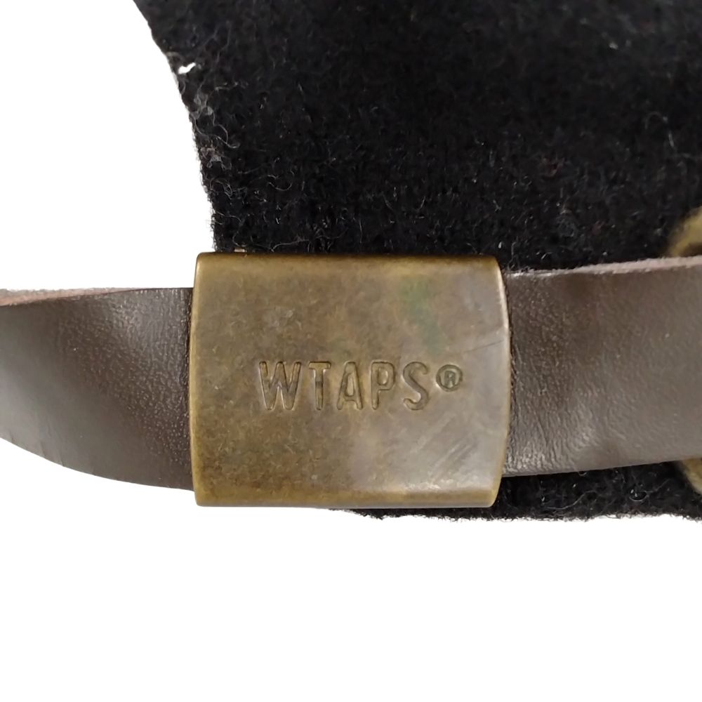 WTAPS 18AW T-6 CAP WOPO MELTON WT logo patch cap Genuine
