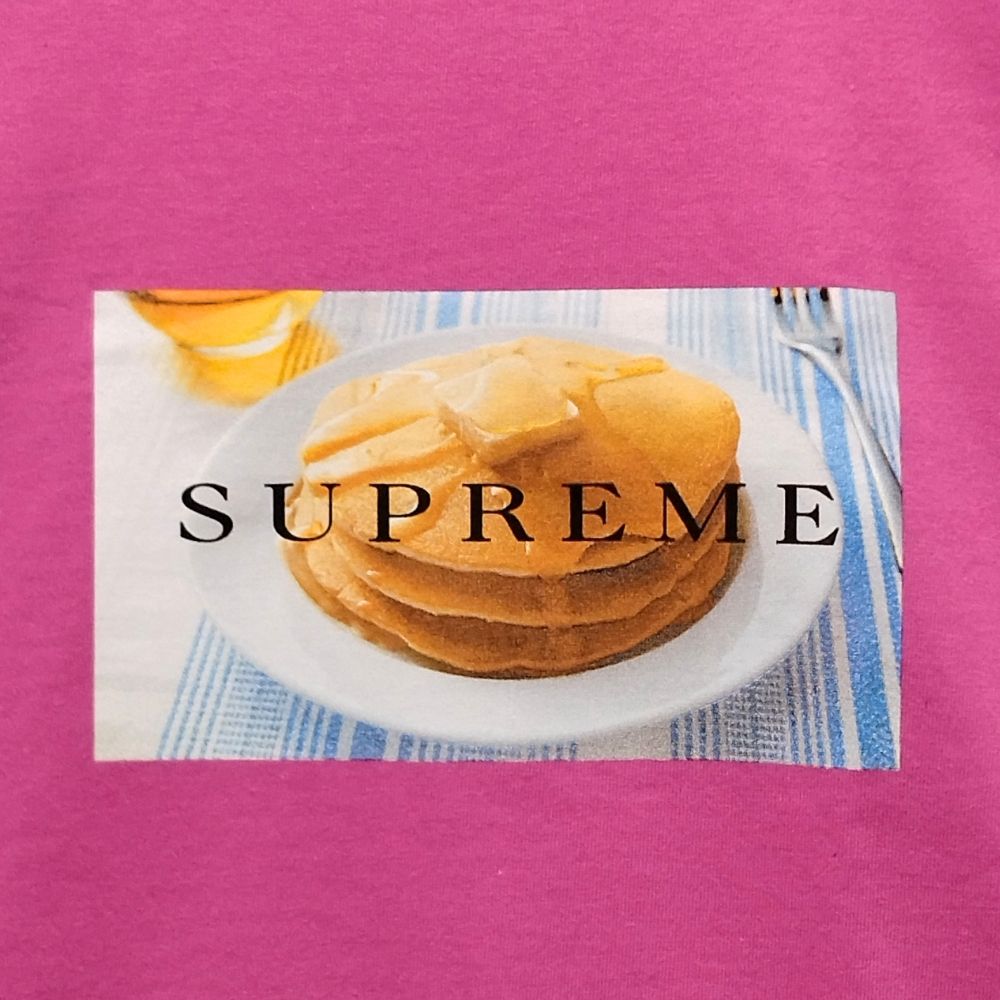 SUPREME 25SS Pancakes Tee pink M Genuine / 36739 | eBay
