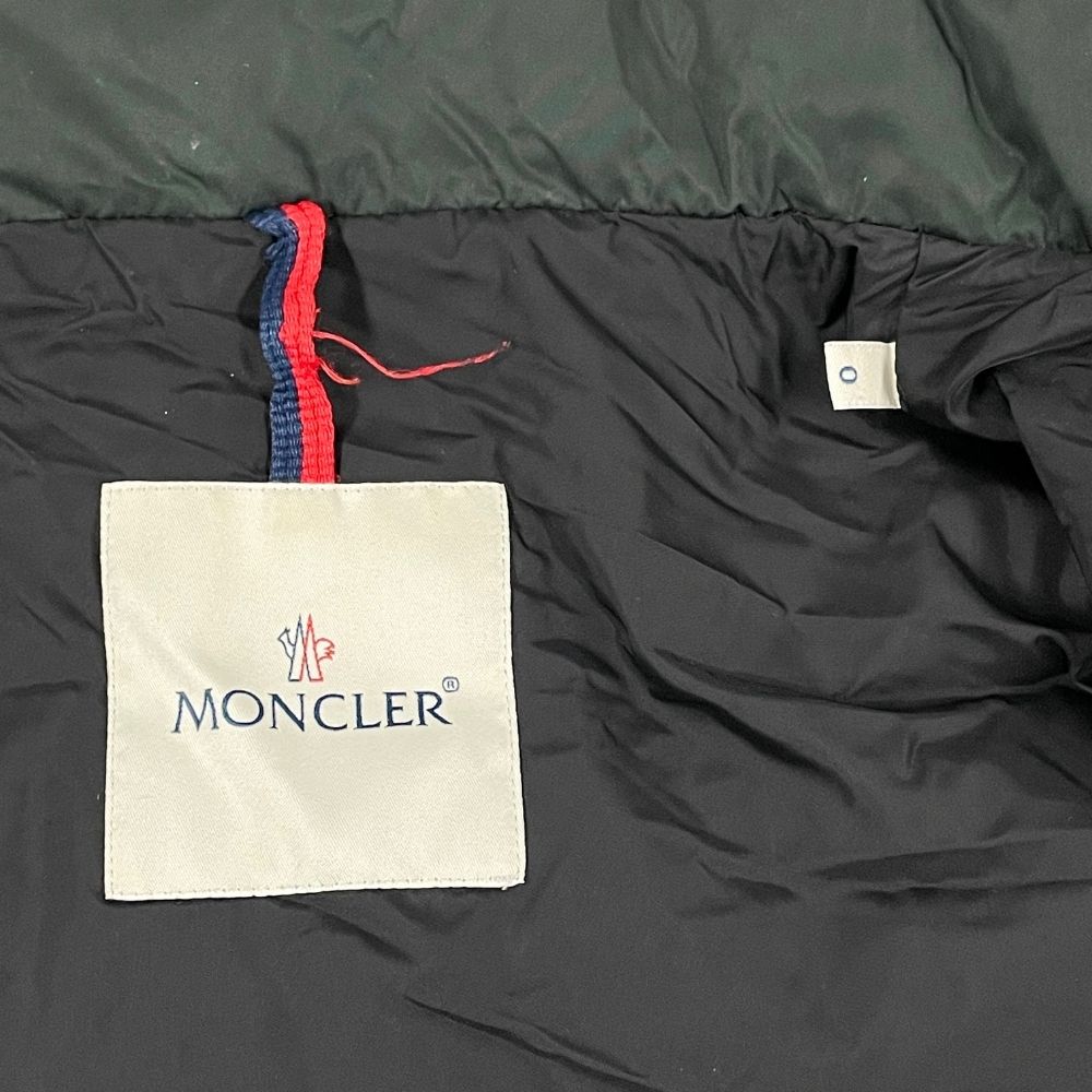 MONCLER LANOUX down coat khaki 0 Genuine / 36808 | eBay