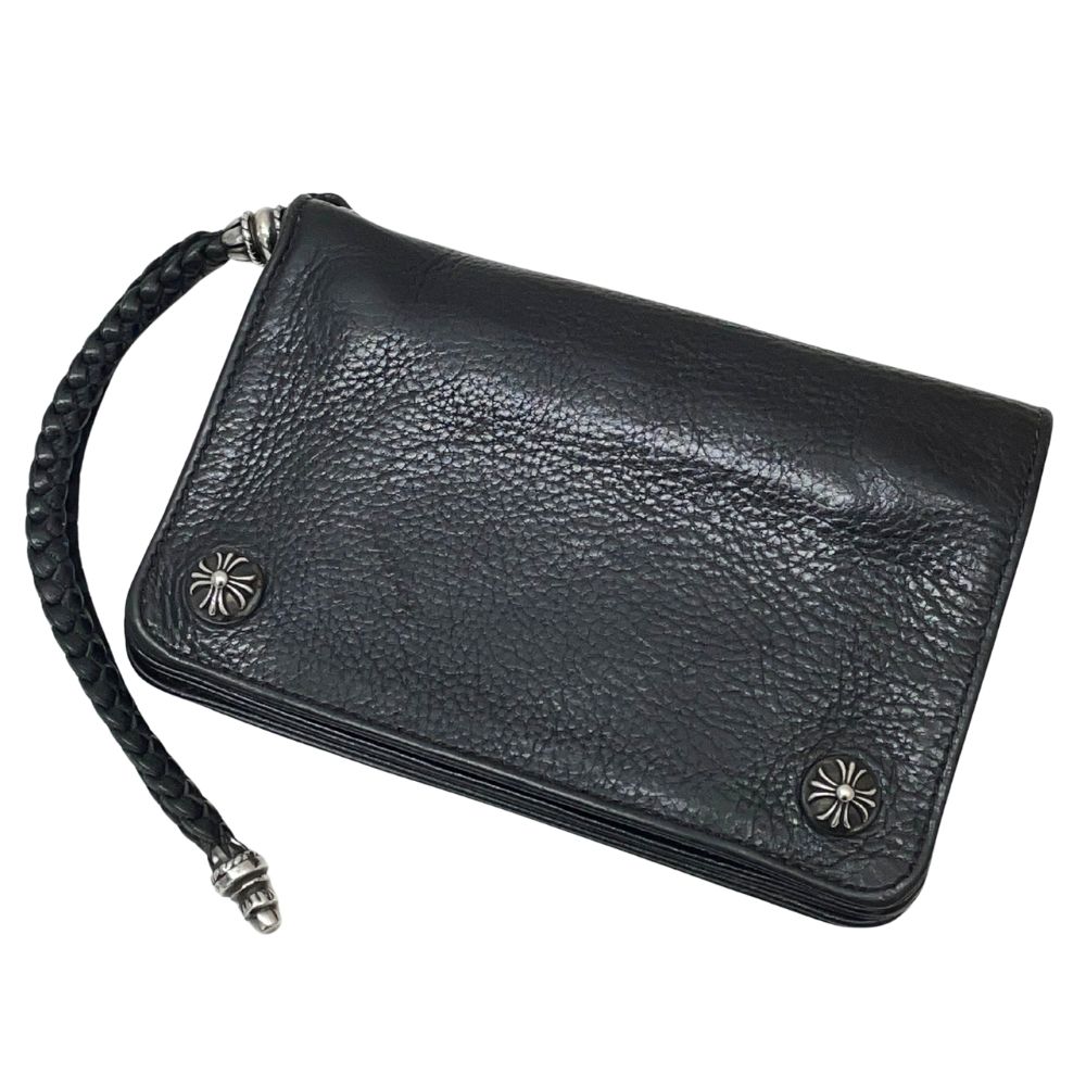 小物 Chrome Hearts 1 Zip Wallet Cross Ball Chrome Hearts Cross Ball Wallet Chain Sterling Silver | eBay