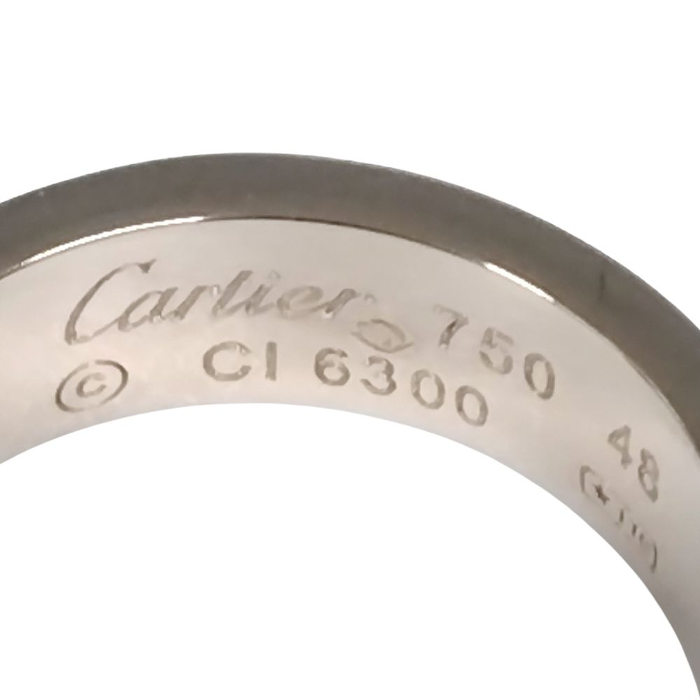 CARTIER 750 White Gold Love Ring 48 Genuine / 40519 | eBay