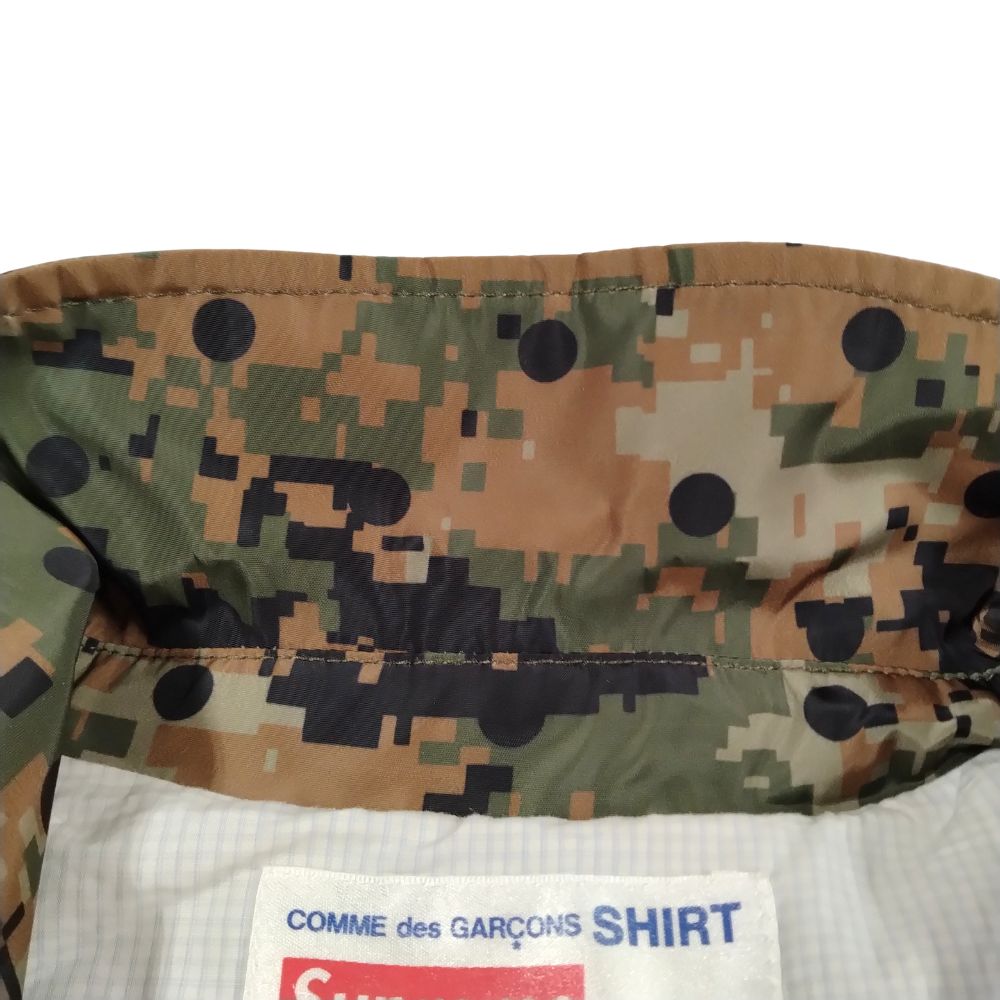SUPREME COMME des GARCONS SHIRT Camouflage coach jacket