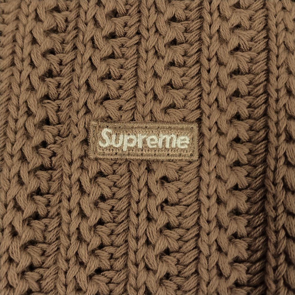 SUPREME 25SS Loose Gauge Stripe Small Box Sweater Knit khaki