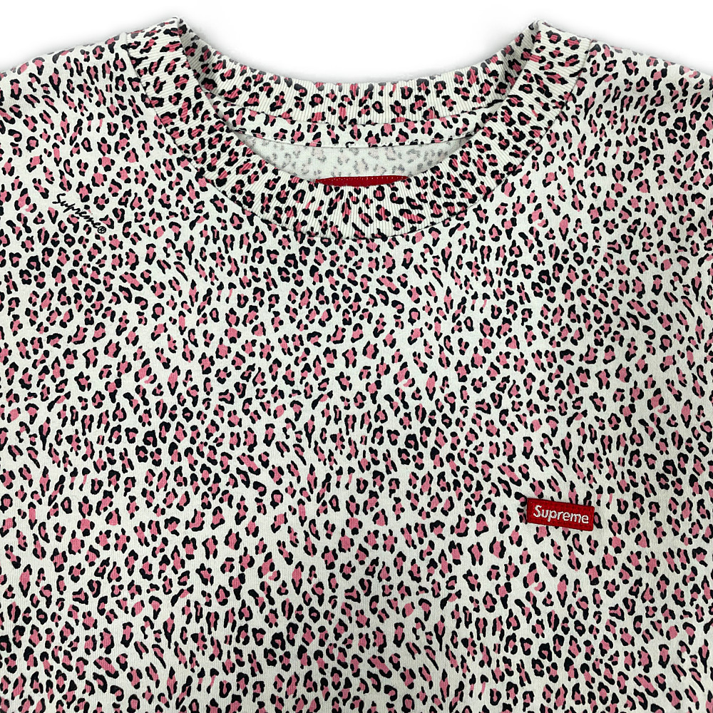 SUPREME small box logo leopard T-shirt S Genuine / B4147