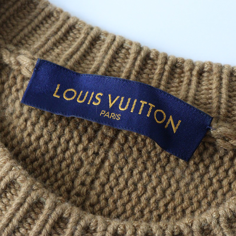 トップス LOUIS VUITTON Cuffs Cashmere LS Knit LV Cuffs Cashmere Crewneck - Discontinued Product | LOUIS