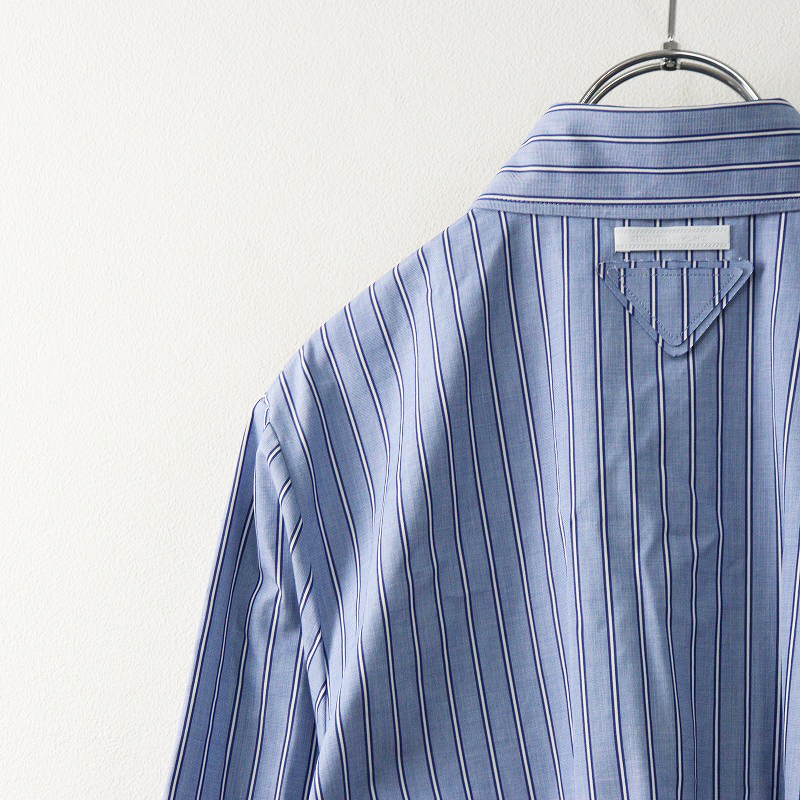 【プラダ・PRADA】Striped chambray dress Prada Striped chambray dress | REVERSIBLE