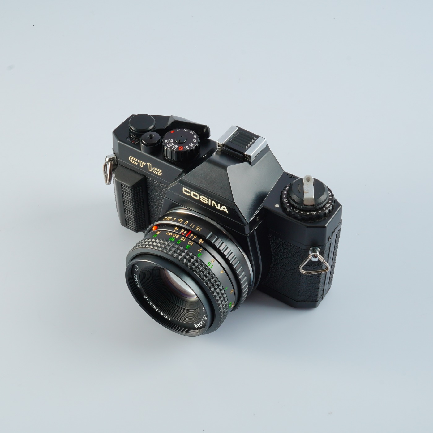 EXCELLENT COSINA CT-1G + COSINON-S 50mm F/2 MF Film SLR