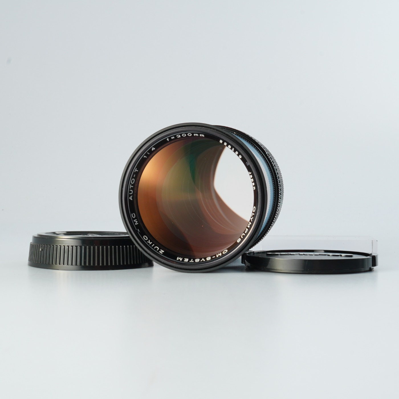 EXCELLENT OLYMPUS OM-SYSTEM ZUIKO MC AUTO-T 200mm F/4 Prime Lens
