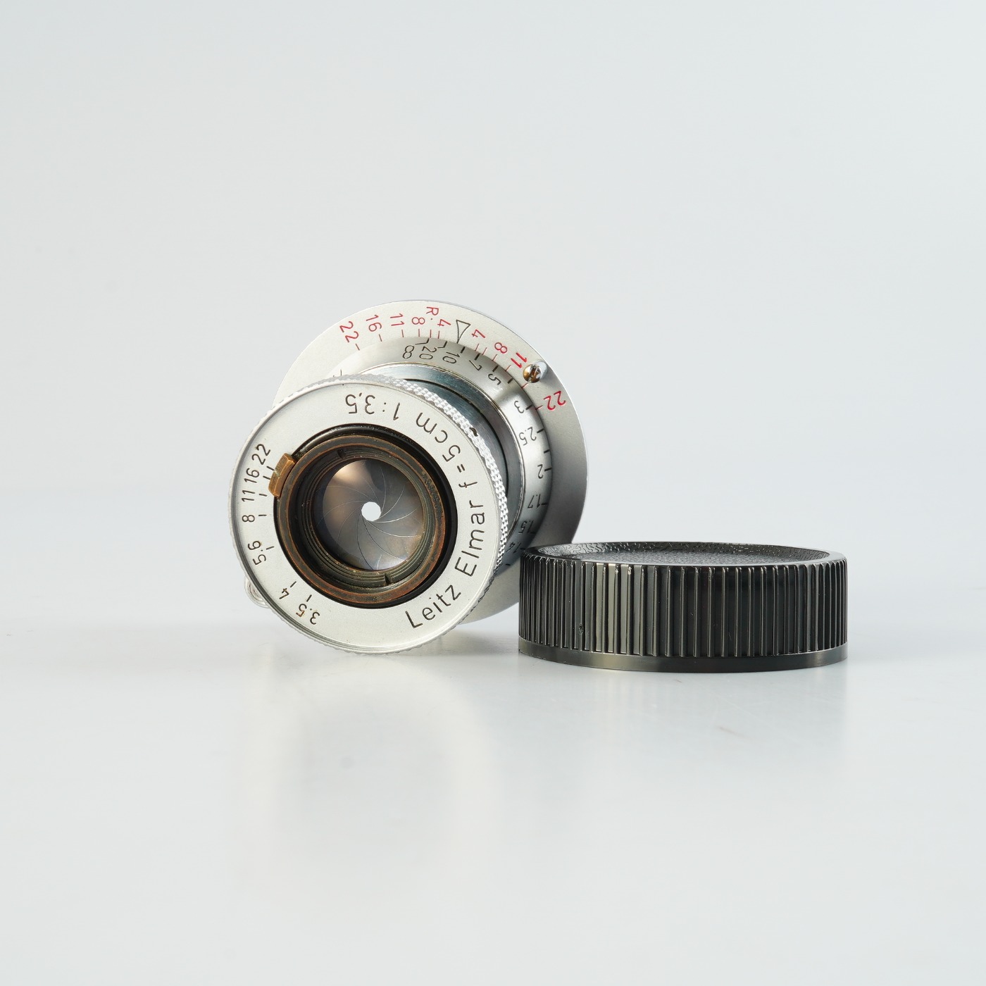 GOOD Leica Leitz Elmar Red Scale 5cm 50mm F/3.5 Prime Lens | eBay