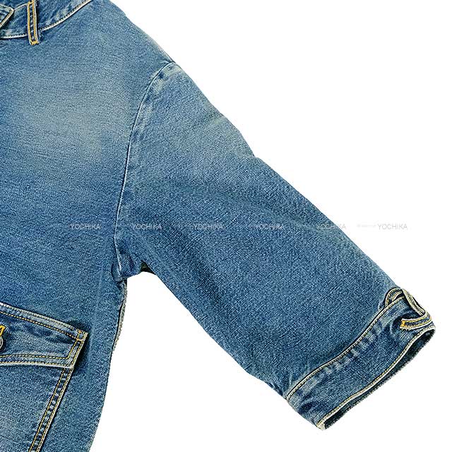2024 S/S CHANEL Denim Pocket Flower Coco Button three