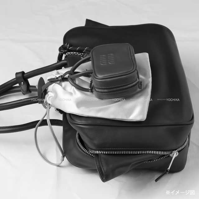 Miu Miu Top Handle Beau leather micro bag Leather trick