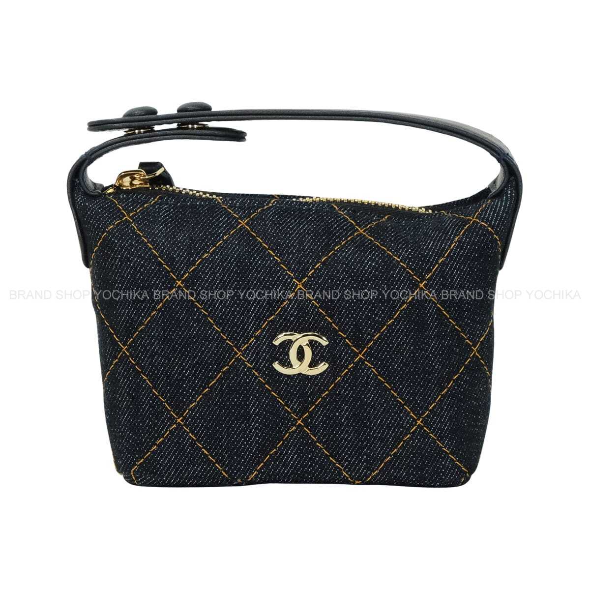 2026SS CHANEL Micro Bag Mini Matelasse Classic COCO Mark Dark Blue